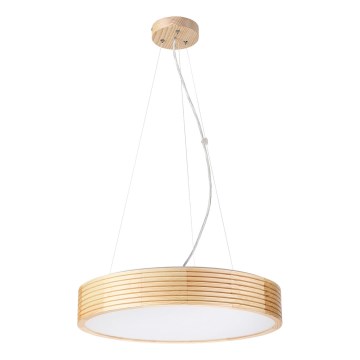 Piekaramā lustra uz vada NATURAL MODERN 3xE27/15W/230V Ø 47,5 cm no priedes