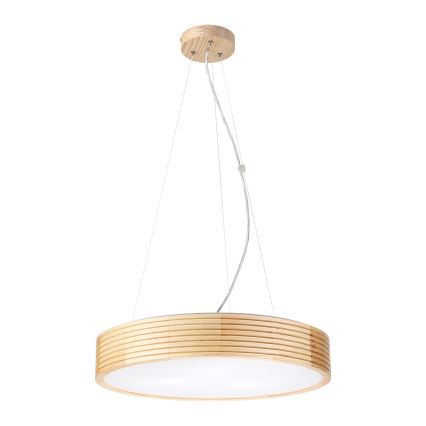 Piekaramā lustra uz vada NATURAL MODERN 3xE27/15W/230V Ø 47,5 cm no priedes