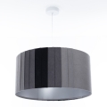 Piekaramā lustra uz vada STRIPES 1xE27/60W/230V Ø 40 cm pelēka