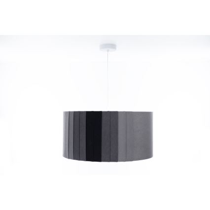 Piekaramā lustra uz vada STRIPES 1xE27/60W/230V Ø 40 cm pelēka