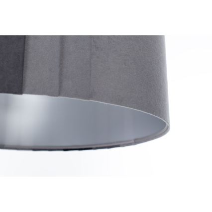 Piekaramā lustra uz vada STRIPES 1xE27/60W/230V Ø 40 cm pelēka