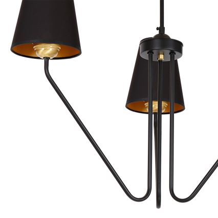 Piekarama lustra VICTORIA 3xE27/60W/230V melns