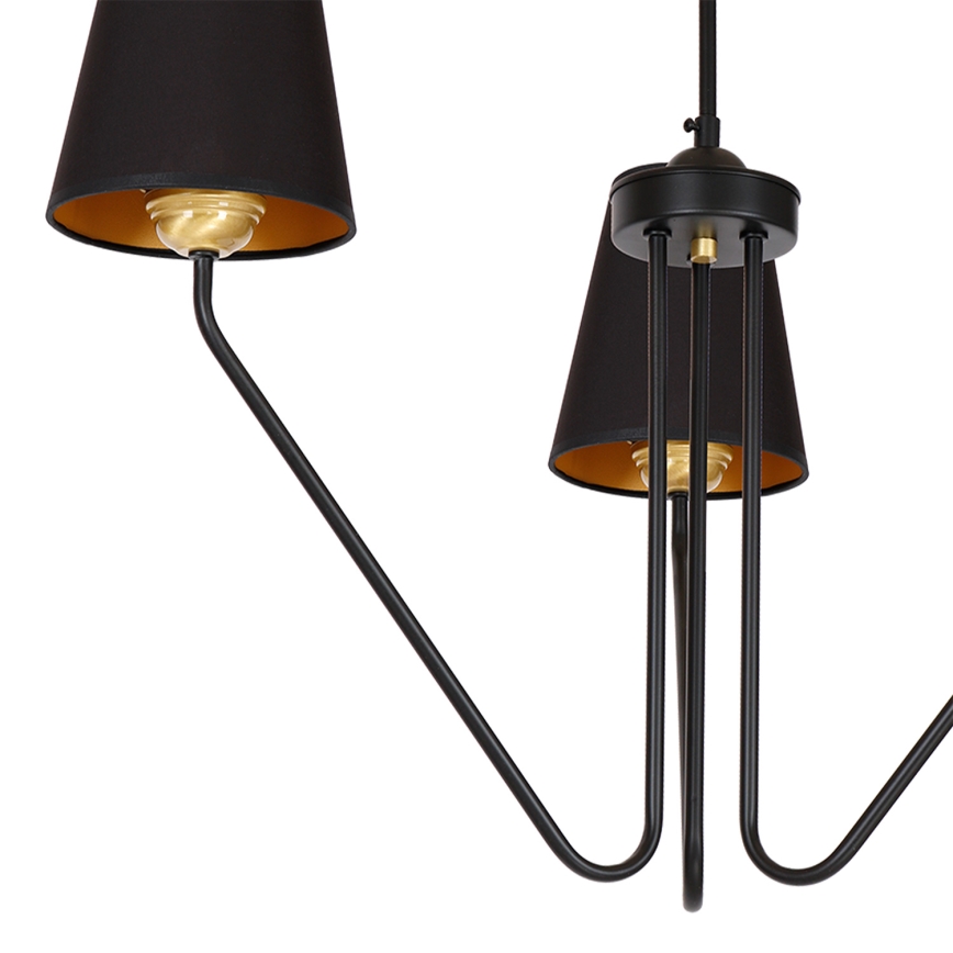 Piekarama lustra VICTORIA 3xE27/60W/230V melns