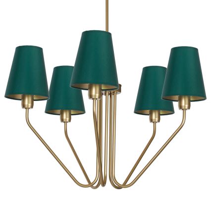 Piekarama lustra VICTORIA 5xE27/60W/230V zaļš