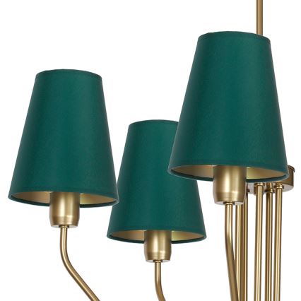 Piekarama lustra VICTORIA 5xE27/60W/230V zaļš