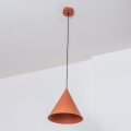 Piekaramais gaismeklis ar vadu ETNA II 1xE27/15W/230V Ø 18,5 cm oranžs