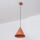 Piekaramais gaismeklis ar vadu ETNA II 1xE27/15W/230V Ø 18,5 cm oranžs