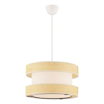 Piekaramais gaismeklis ar vadu HALO 1xE27/60W/230V krēmīgs/bēšs