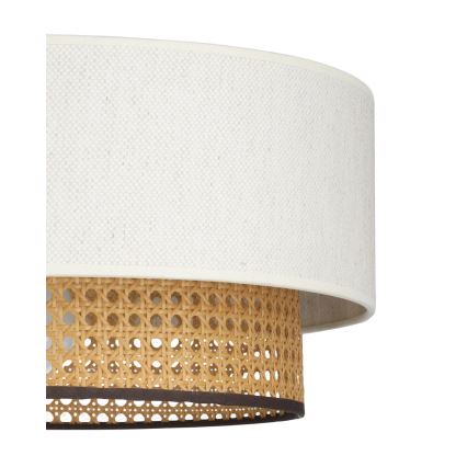 Piekaramais gaismeklis ar vadu NATIA 1xE27/60W/230V balts/brūns