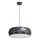 Piekaramais gaismeklis REUS uz stieples, 3x E27/40W/230V, Ø 47 cm, melns