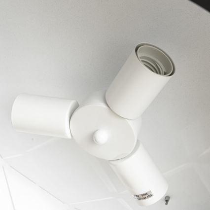 Piekaramais gaismeklis REUS uz stieples, 3x E27/40W/230V, Ø 47 cm, melns
