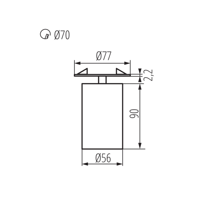 Piekaramo griestu lampa CHIRO 1xGU10/35W/230V balts