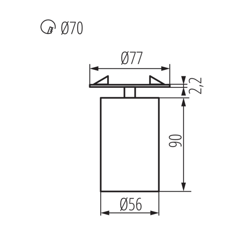 Piekaramo griestu lampa CHIRO 1xGU10/35W/230V melns