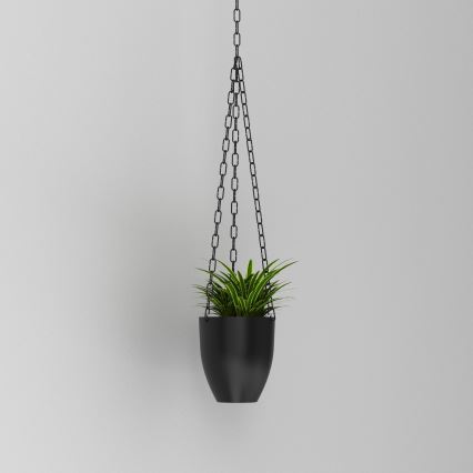 Piekarams puķu pods 155x17 cm, melns