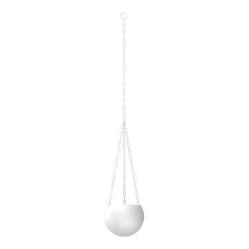 Piekarams puķu pods 155x27 cm balta