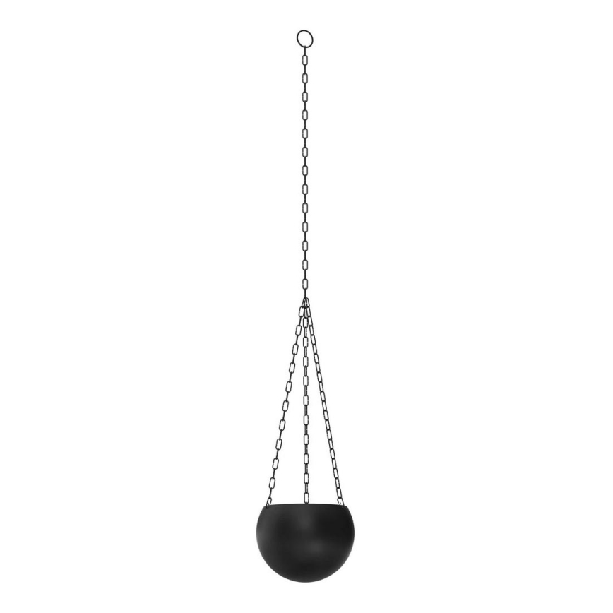 Piekarams puķu pods 155x27 cm melna