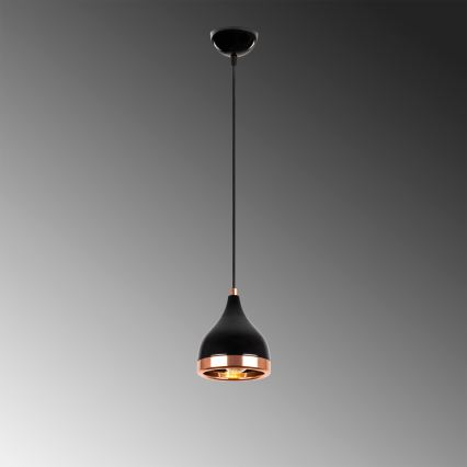 Piekare YILDO ar vienu E27/40W/230V melnā/misiņa