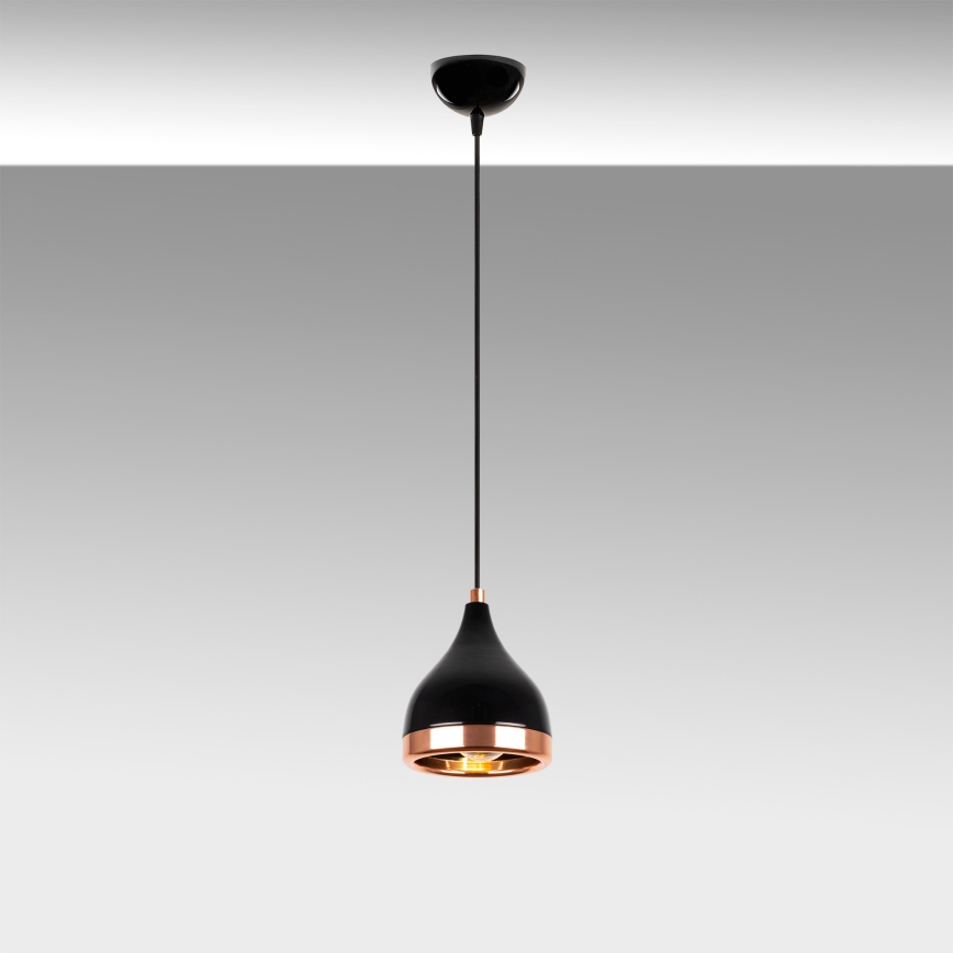 Piekare YILDO ar vienu E27/40W/230V melnā/misiņa