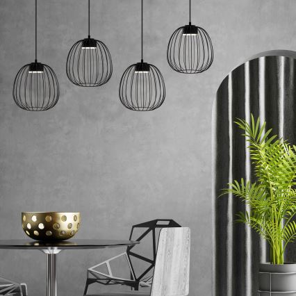 Piekarināmā lampa OVELLA 1xGX53/10W/230V Ø 25 cm melna