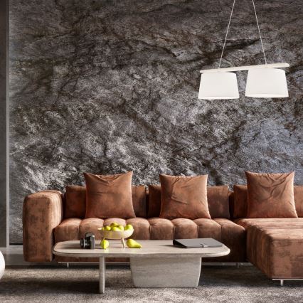 Piekarināmais gaismeklis ar vadu AIDA 2xE27/60W/230V Ø 35 cm ozols/balts