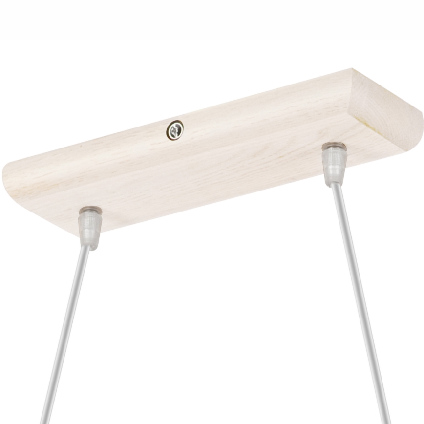 Piekarināmais gaismeklis ar vadu AIDA 2xE27/60W/230V Ø 35 cm ozols/balts