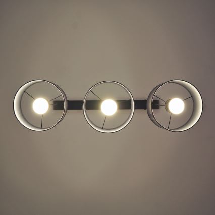 Piekārtais lustrs ALBA uz vada 3xE27/15W/230V, pelēks