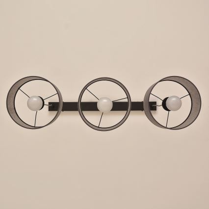 Piekārtais lustrs ALBA uz vada 3xE27/15W/230V, pelēks