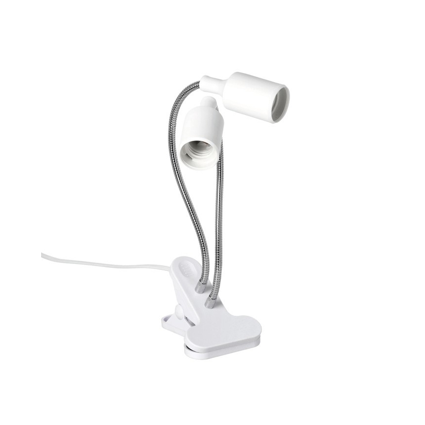 Pielāgojama galda lampa ar stiprinājumu augu audzēšanai PLANTY 2xE27/30W/230V balta