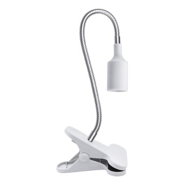 Pielāgojama galda lampa ar stiprinājumu CLIP 1xE27/30W/230V balta