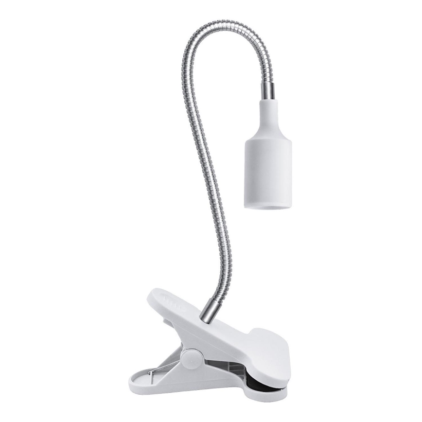 Pielāgojama galda lampa ar stiprinājumu CLIP 1xE27/30W/230V balta