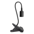 Pielāgojama galda lampa ar stiprinājumu CLIP 1xE27/30W/230V melna