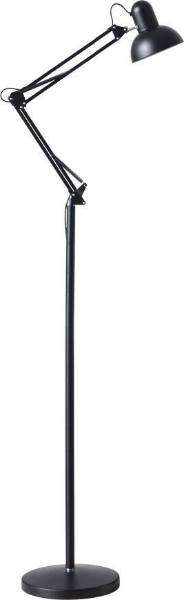 Pielāgojama grīdas stāvlampa AURIQ 1xE27/60W/230V 184 cm melna