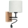 Pielāgojama lampa BOHO 1xE27/25W + LED/1W/230V ozols