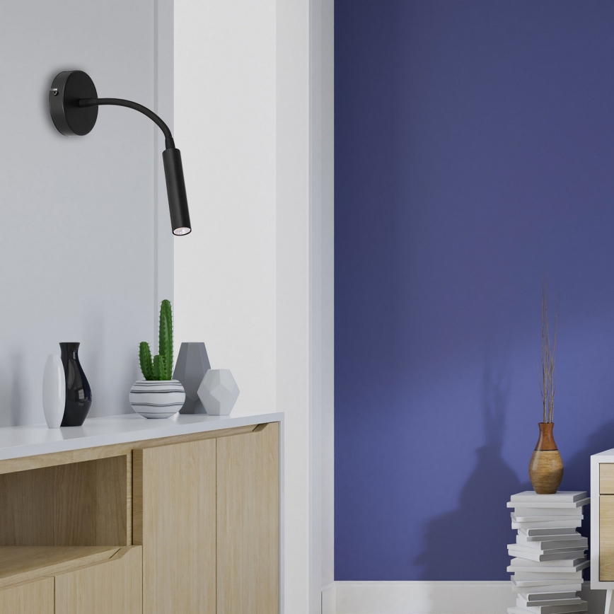 Pielāgojama lampiņa ARDEN 1xG9/8W/230V melna
