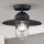 Pieliekama āra lustra EDWARD 1xE27/60W/230V IP44 melna