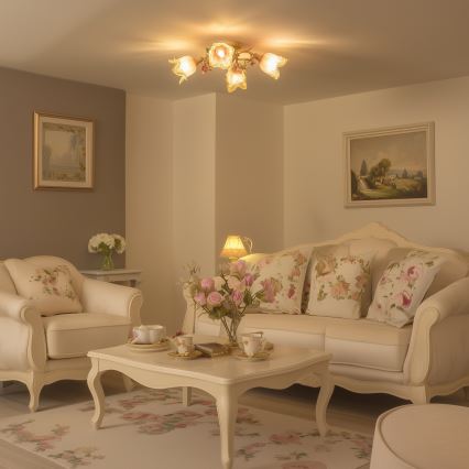 Pieliekama lustra FIORINTINO 4xE14/40W/230V