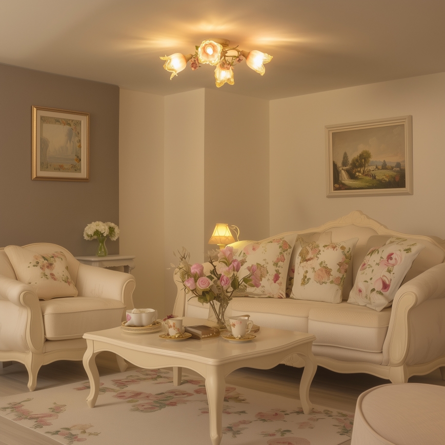 Pieliekama lustra FIORINTINO 4xE14/40W/230V