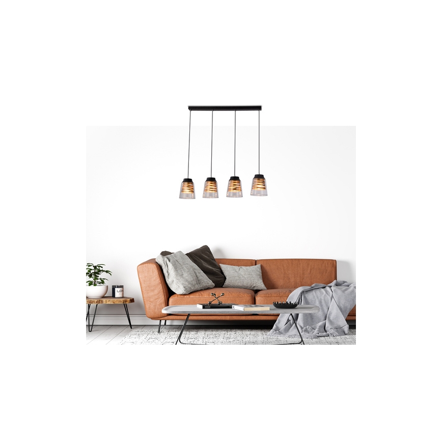 Pieliekama lustra FRESNO 4xE27/60W/230V
