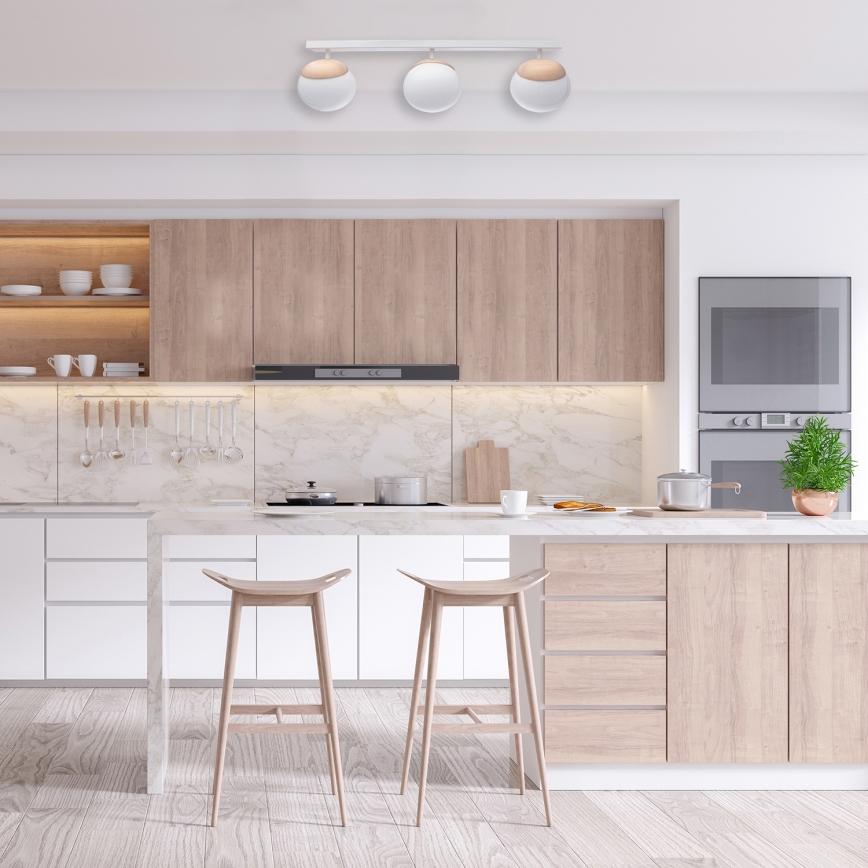 Pieliekama lustra SFERA WOOD 3xE14/40W/230V