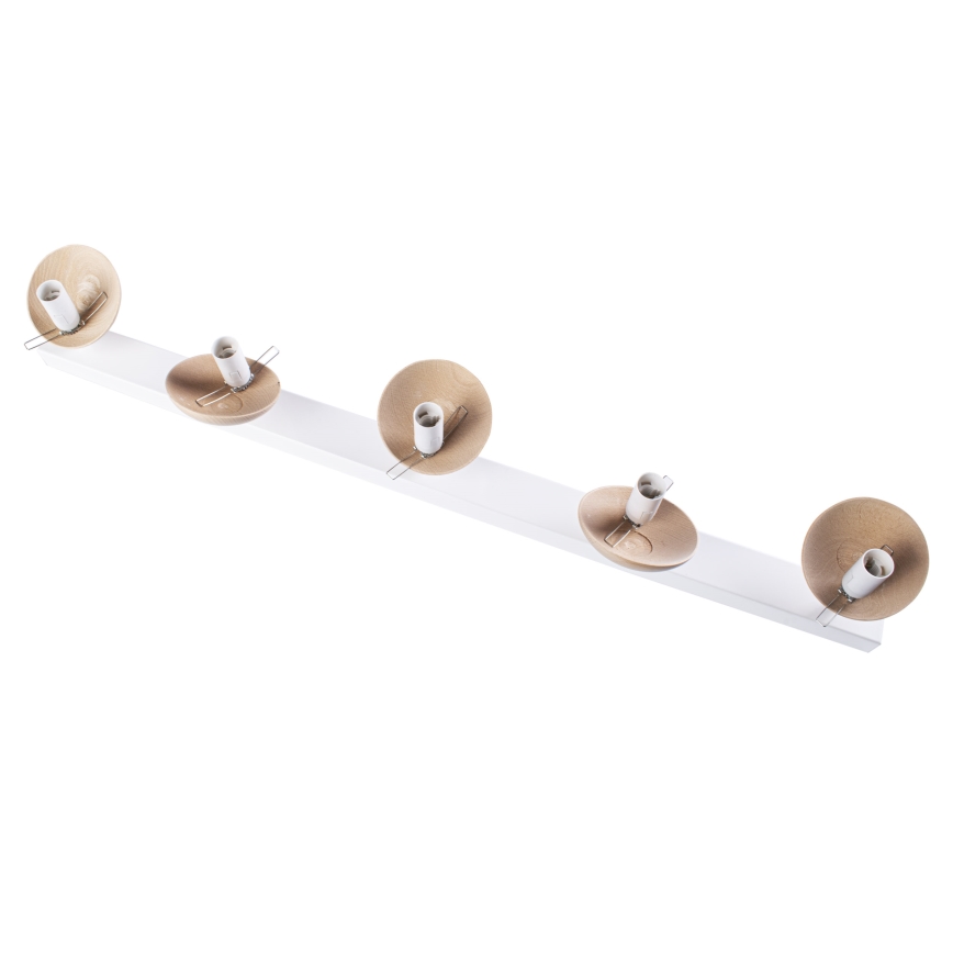Pieliekama lustra SFERA WOOD 5xE14/40W/230V