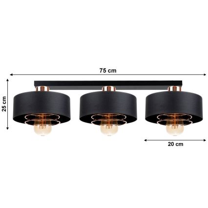 Pieliekama lustra VEST 3xE27/60W/230V