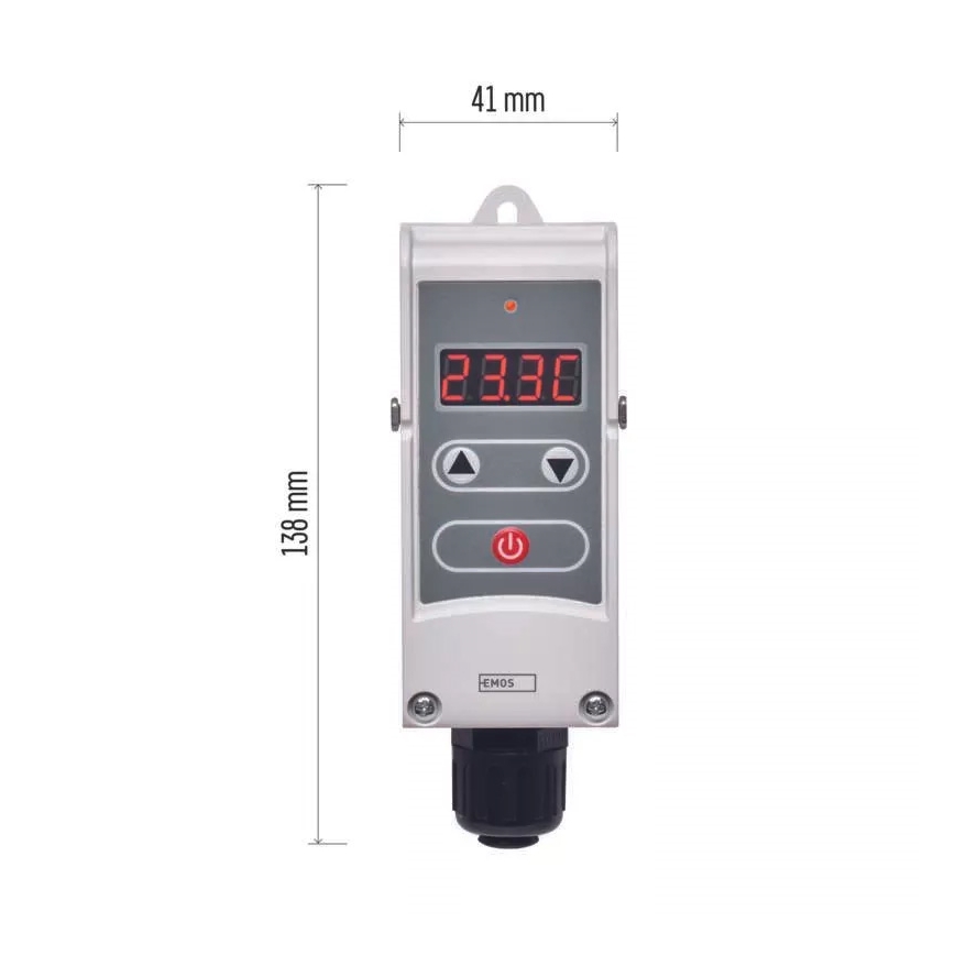 Pieliekams digitālais termostats 230V