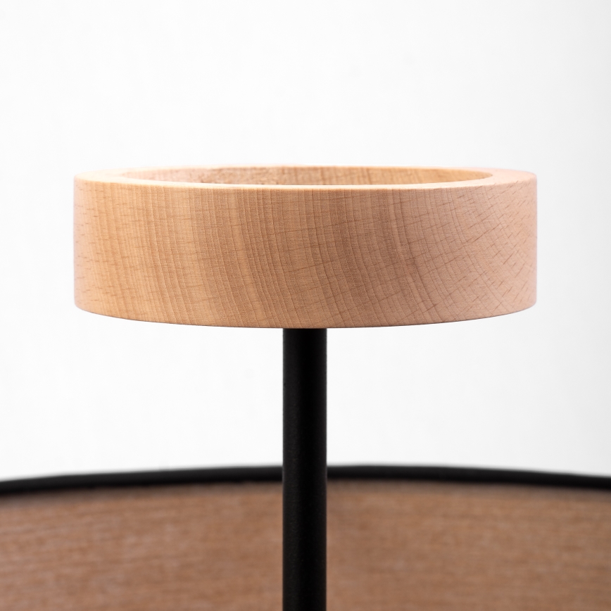 Piestiprināma griestu lampa ALBA 3xE27/15W/230V Ø 40 cm melna/brūna