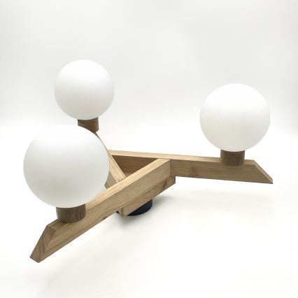 Piestiprināma griestu lampa ANTONIO 3xG9/5W/230V ozola/balta