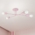 Piestiprināma griestu lampa CAMBRIDGE 4xE27/15W/230V rozā