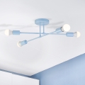 Piestiprināma griestu lampa CAMBRIDGE 4xE27/15W/230V zila