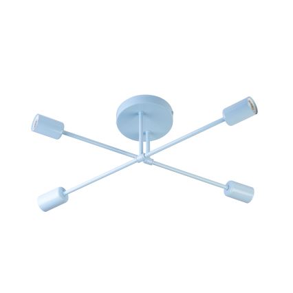 Piestiprināma griestu lampa CAMBRIDGE 4xE27/15W/230V zila
