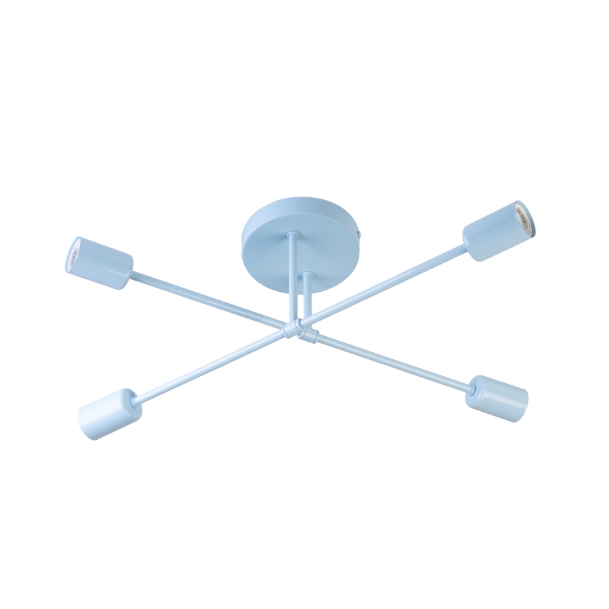 Piestiprināma griestu lampa CAMBRIDGE 4xE27/15W/230V zila