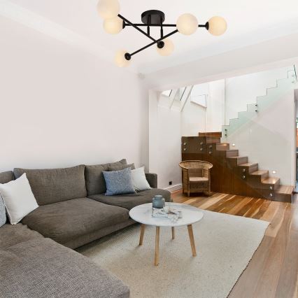 Piestiprināma griestu lampa DORADO 6xG9/28W/230V melna