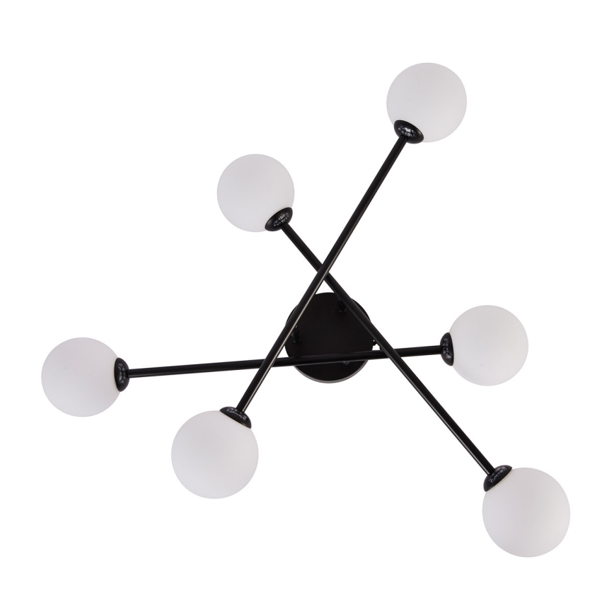 Piestiprināma griestu lampa DORADO 6xG9/28W/230V melna